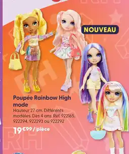 La Grande Récré Rainbow high poupée mode offre