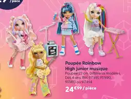 La Grande Récré Rainbow poupée high junior musique offre