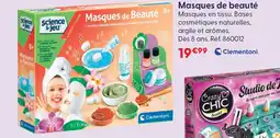 La Grande Récré Clementoni masques de beauté offre