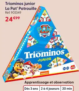 La Grande Récré Goliath triominos junior la pat’ patrouille offre