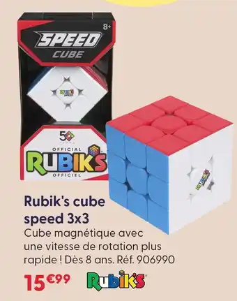 La Grande Récré Rubik's cube speed 3x3 offre