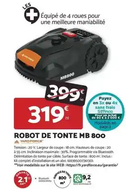 Bricomarché Complet - robot de tonte mb 800 offre