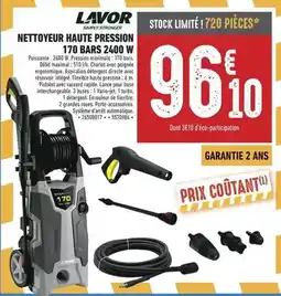Brico Cash Lavor - nettoyeur haute pression 170 bars 2400 w offre