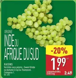 ALDI Raisins offre