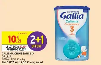 Intermarché Calisma croissance 3 gallia offre