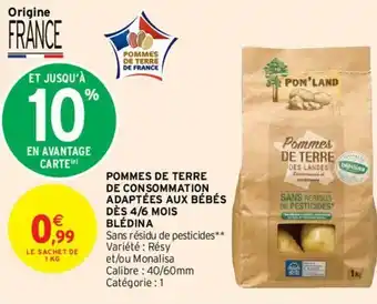 Intermarché Pommes de terre de consommation offre