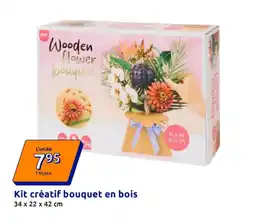 Action Kit créatif bouquet en bois offre