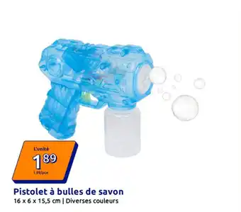 Pistolet à bulles de savon