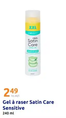 Action Gel à raser Satin Care Sensitive offre