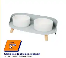 Action Gammelle double avec support offre