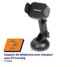 Action GRUNDIG Support de téléphone avec chargeur sans-fil offre