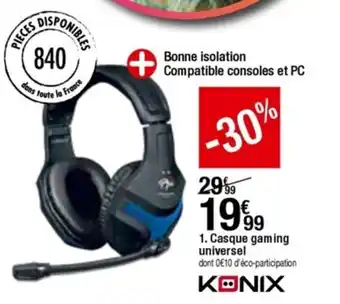 BUT Casque gaming universel offre