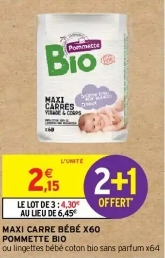 Intermarché Maxi carre bébé X60 offre