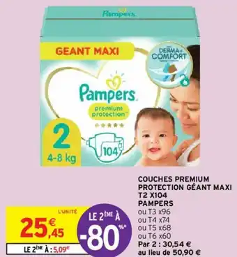Intermarché Couches premium protection géant maxi offre