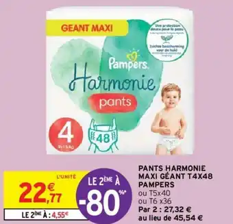 Intermarché Pants harmonie maxi géant offre