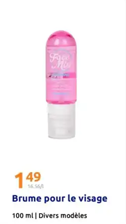 Action Brume pour le visage offre