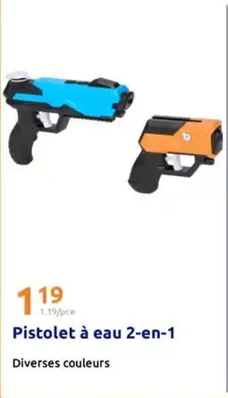 Action Pistolet à eau 2-en-1 offre