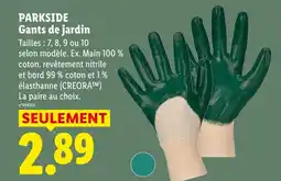 Lidl PARKSIDE Gants de jardin offre