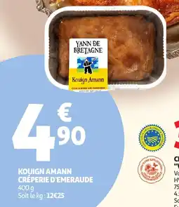 Auchan Kouign amann créperie d'emeraude offre