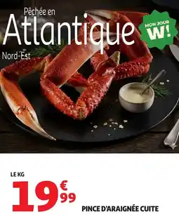 Auchan Pince d'araignée cuite offre