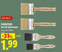 Lidl PARKSIDE Set de pinceaux offre