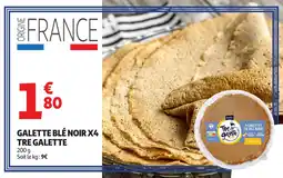 Auchan Galette blé noir x4 tre galette offre