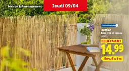 Lidl LIVARNO Brise-vue en roseau offre