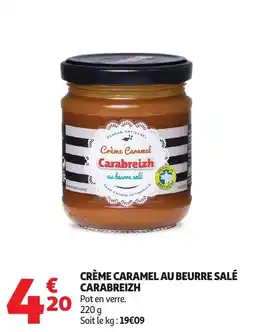 Auchan Crème caramel au beurre salé carabreizh offre