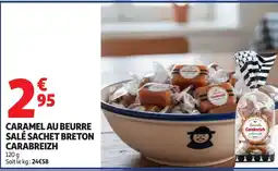 Auchan Caramel au beurre salé sachet breton carabreizh offre