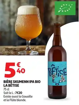 Auchan Bière skumenn ipa bio la bêtise offre