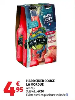 Auchan Hard cider rouge la mordue offre