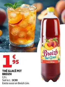 Auchan Thé glacé pet breizh offre