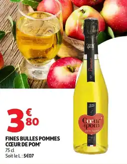 Auchan Fines bulles pommes cœur de pom offre