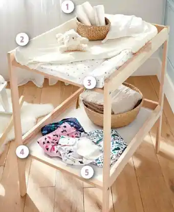 Intermarché Table à langer en bois webaby offre