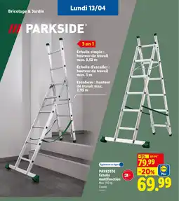 Lidl PARKSIDE Échelle multifonction offre