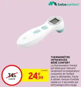 Intermarché Thermomètre infrarouge bébé confort offre