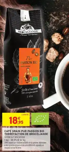 Intermarché Café grain pur passion bio torréfaction de brocéliande offre