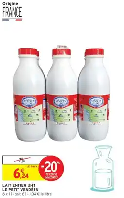 Intermarché Lait entier uht le petit vendéen offre