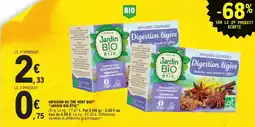 E.Leclerc Jardin bio étic infusion ou thé vert bio offre