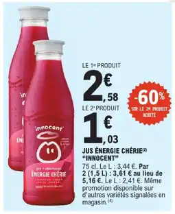 E.Leclerc Innocent jus énergie chérie offre
