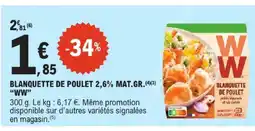 E.Leclerc Ww blanquette de poulet 2,6% mat.gr offre