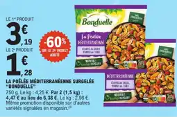 E.Leclerc Bonduelle la poêlée méditerranéenne surgelée offre