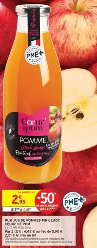 Intermarché Pur jus de pommes pink lady cœur' de pom offre