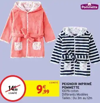 Intermarché Peigfnoir imprimé pommette offre