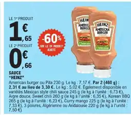 E.Leclerc Heinz sauce offre