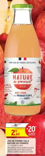 Intermarché Jus de pomme gala nature de pommes offre