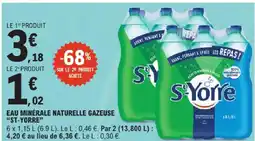 E.Leclerc St-yorre eau minérale naturelle gazeuse offre