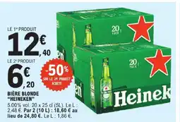 E.Leclerc Heineken bière blonde offre