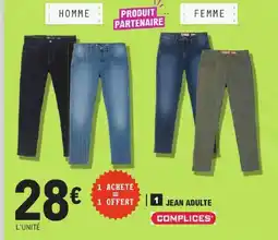E.Leclerc Complices jean adulte offre