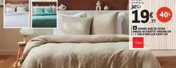 E.Leclerc Tissaia parure gaze de coton housse de couette 140x200 cm + 1 taie d'oreiller 63x63 cm offre